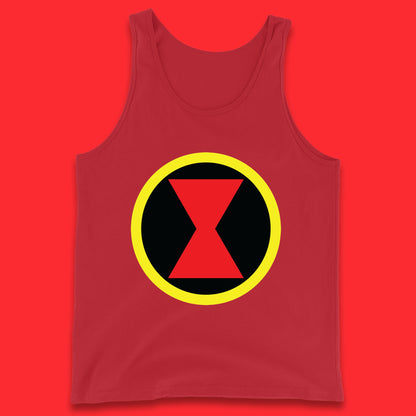 Black Widow Diy Black Symbol Logo Marvel Avengers Superhero Marvel Comics Gift for Marvel Fan Tank Top