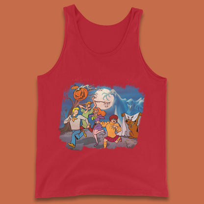 Scooby Doo & Gang Halloween Horror Scary Ghost Haunted Scary Night Tank Top