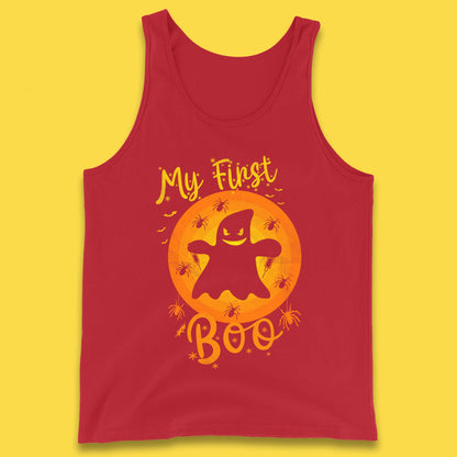 My First Boo Halloween Funny Boo Ghost Horror Scary Creepy Season Tank Top