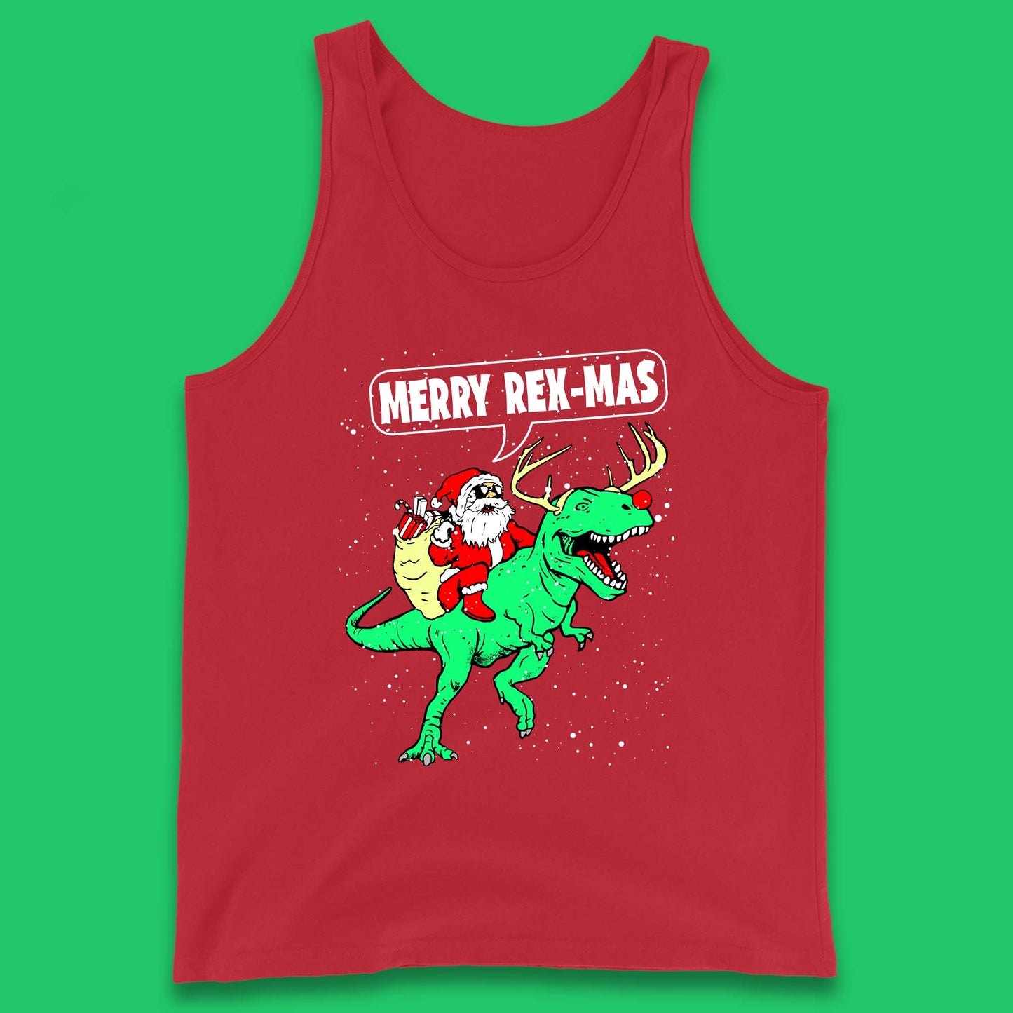 Merry Rex-Mas Christmas Tank Top