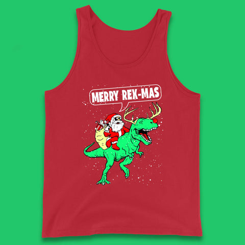 Merry Rex-Mas Christmas Tank Top
