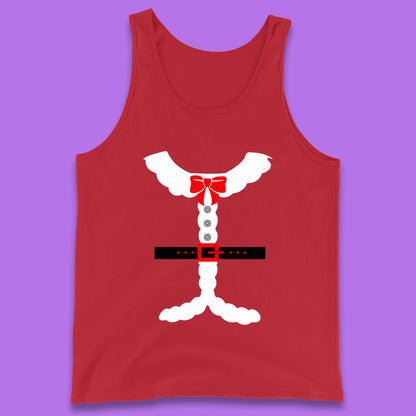 santa costume christmas tank top