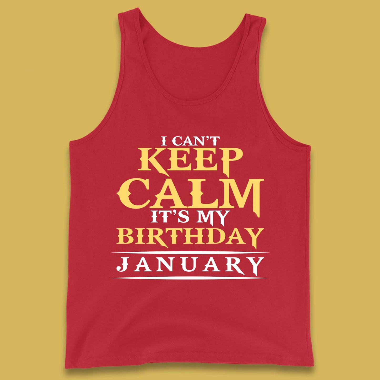 January Birth Party Tank Top