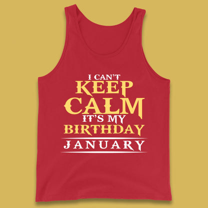 January Birth Party Tank Top