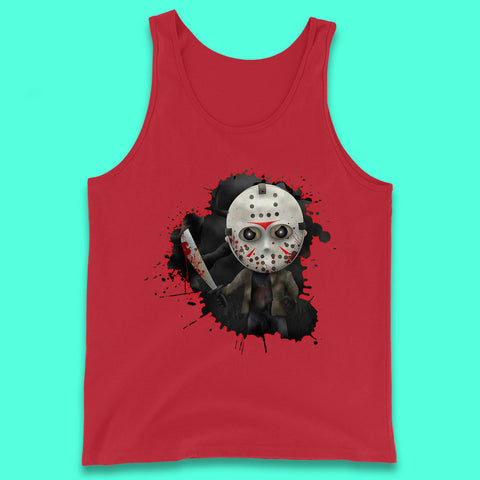Chibi Jason Voorhees Holding Bloody Knife Halloween Friday The 13th Horror Movie Character Tank Top