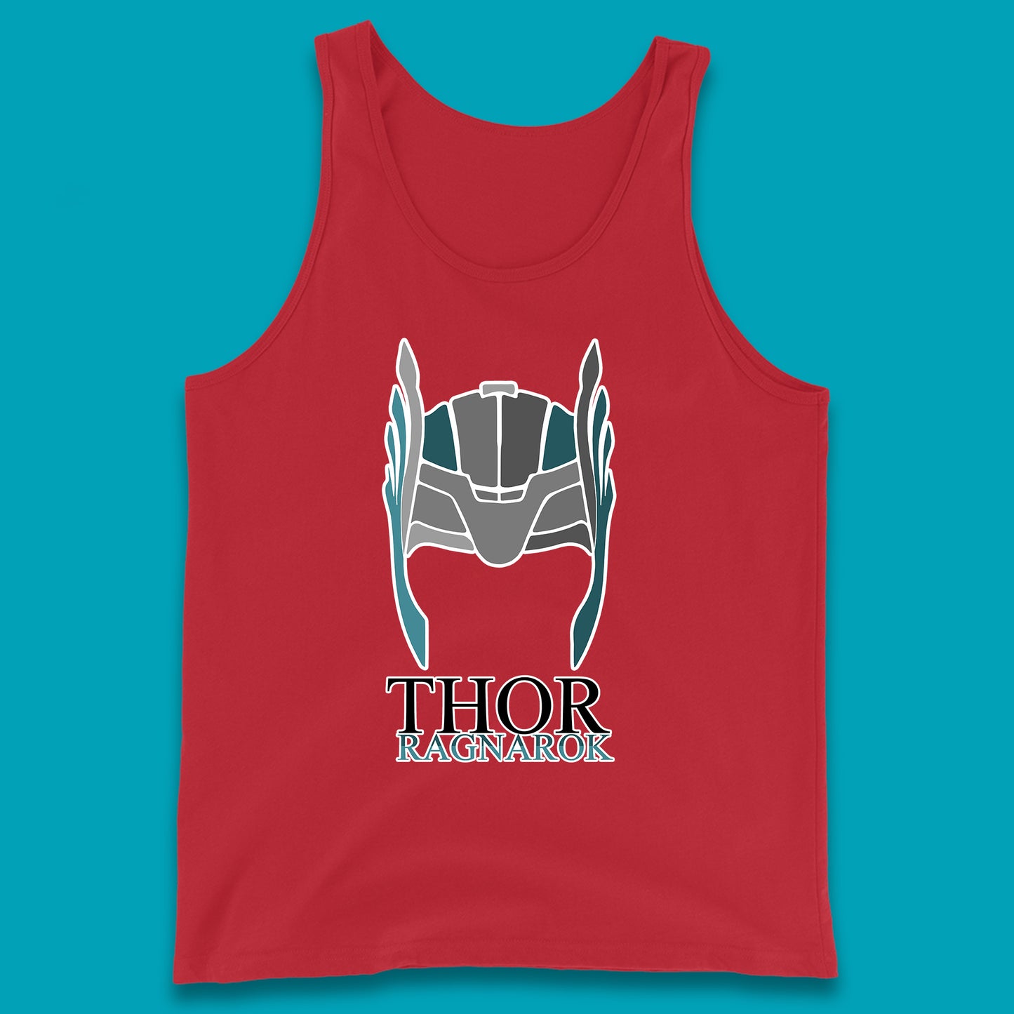 Thor Ragnarok Marvel Avenger Thor Helmet Superhero Movie Character Thor Helmet Ragnarok Tank Top