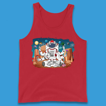 Meditating Astronaut Yoga Tank Top