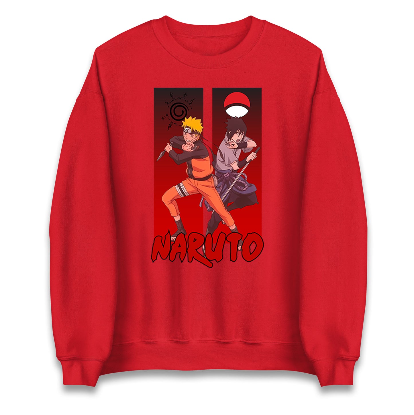 naruto eight trigrams sealing and sasuke uchiha crest sweatshirt