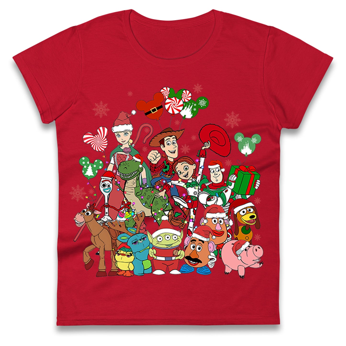Toy Story Christmas Ladies T Shirt 