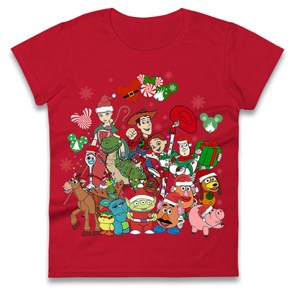 Toy Story Christmas Ladies T Shirt 