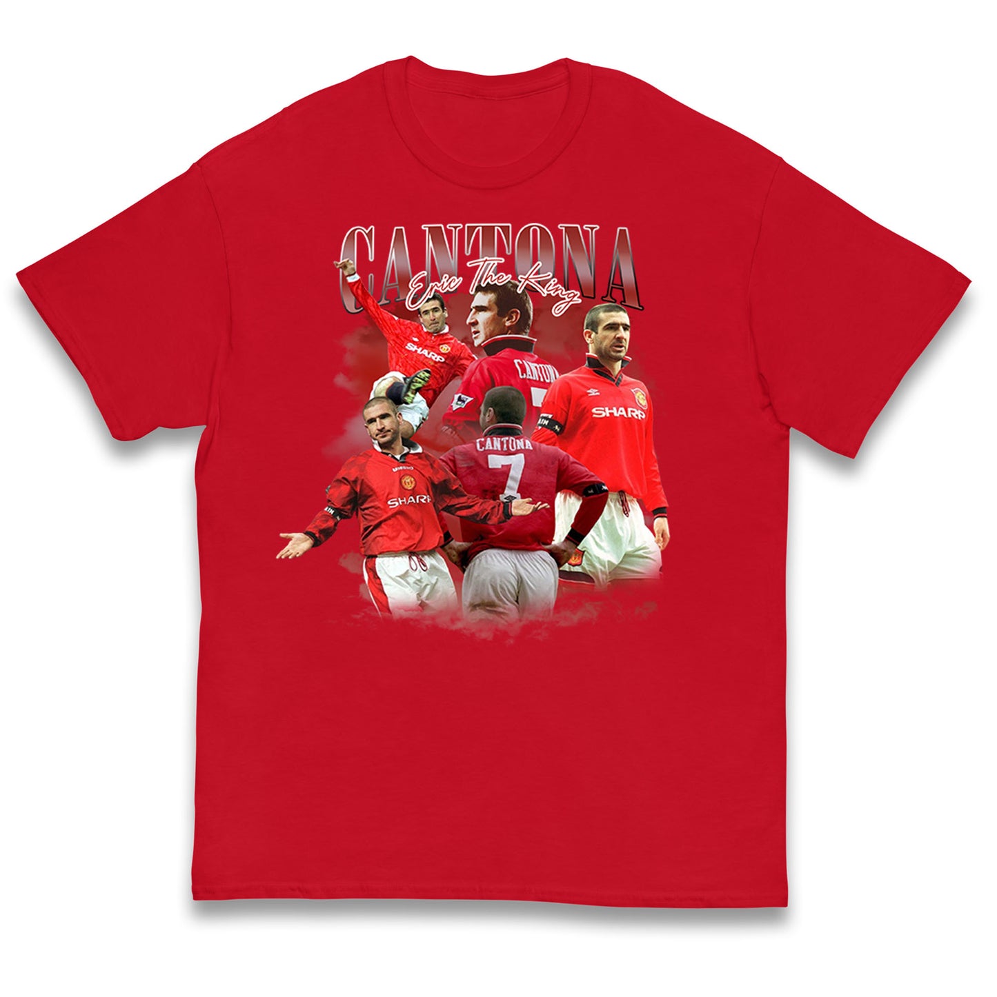 Retro Cantona Bootleg Football Kids T Shirt
