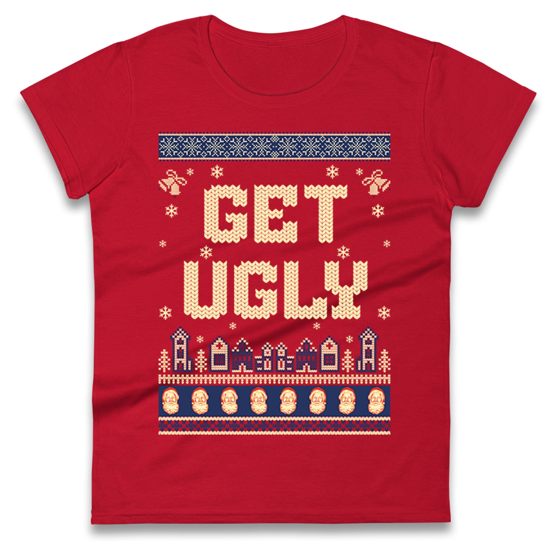 Ugly christmas Ladies T Shirt