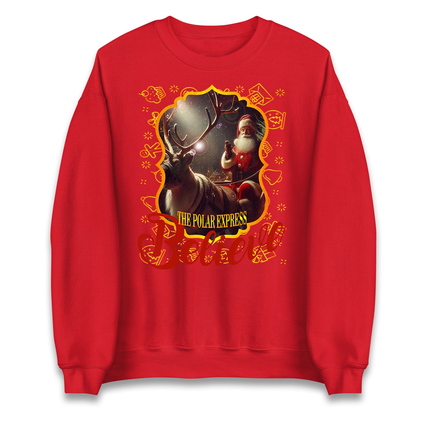 polar express christmas sweatshirt