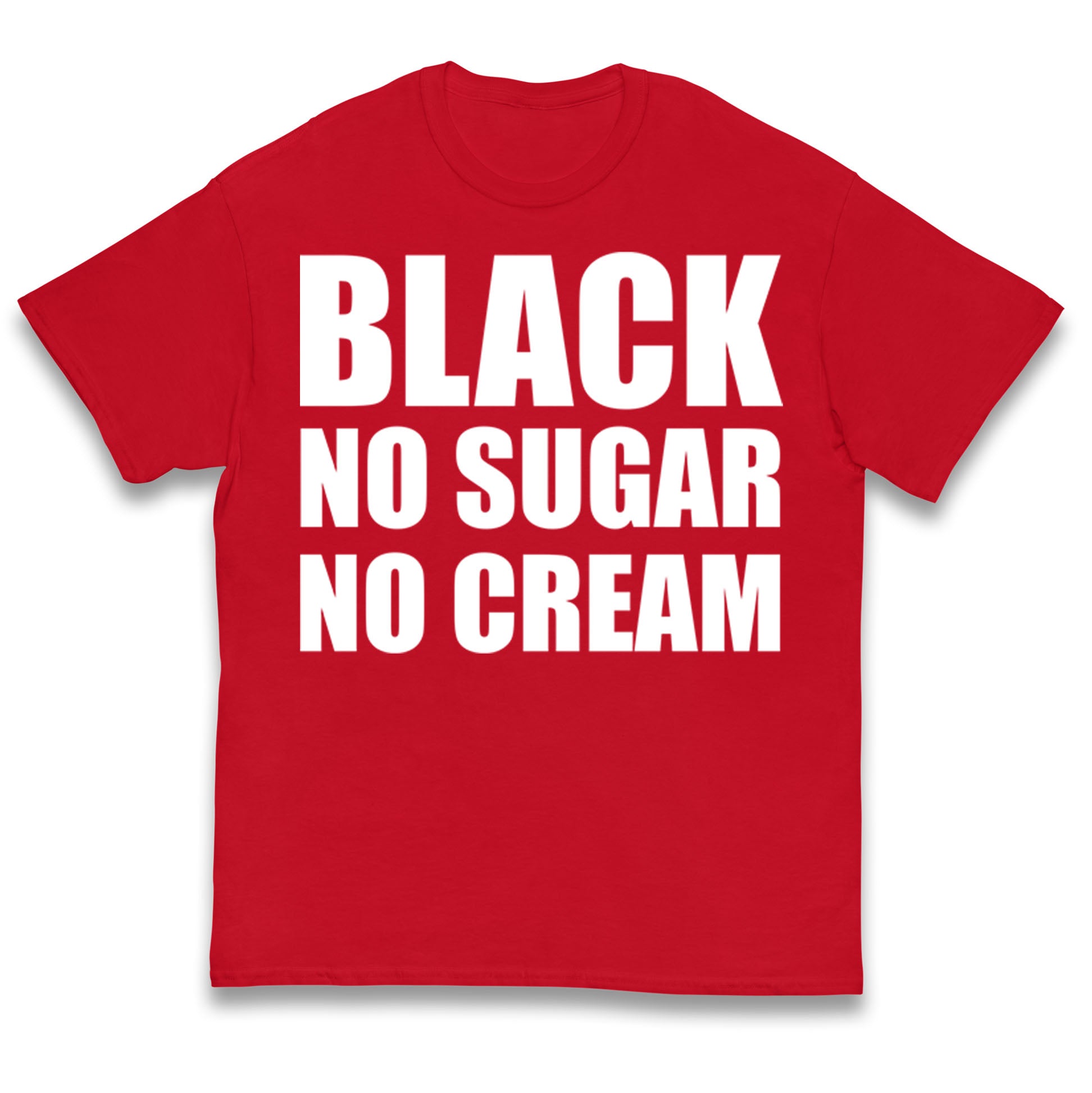 Black No Sugar No Cream Kids T Shirt