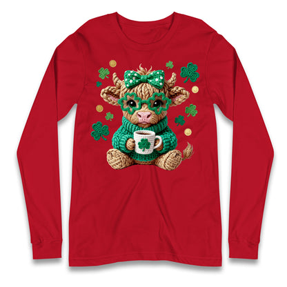 Cute Cow St Patrick Longsleeve Tee
