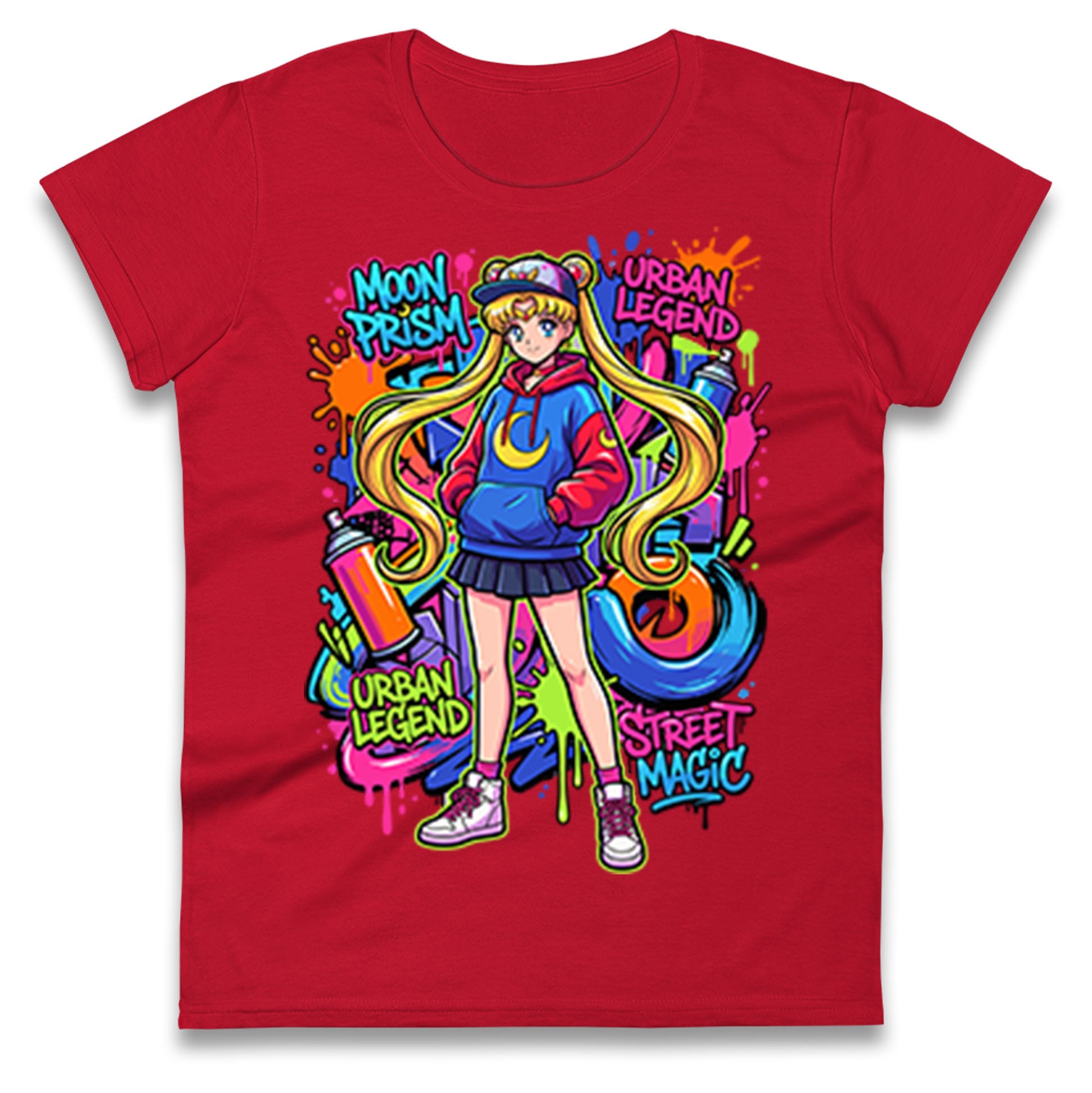 Moon Prism Power Ladies T Shirt