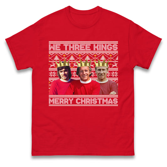 denis law bobby charlton george best christmas t shirt