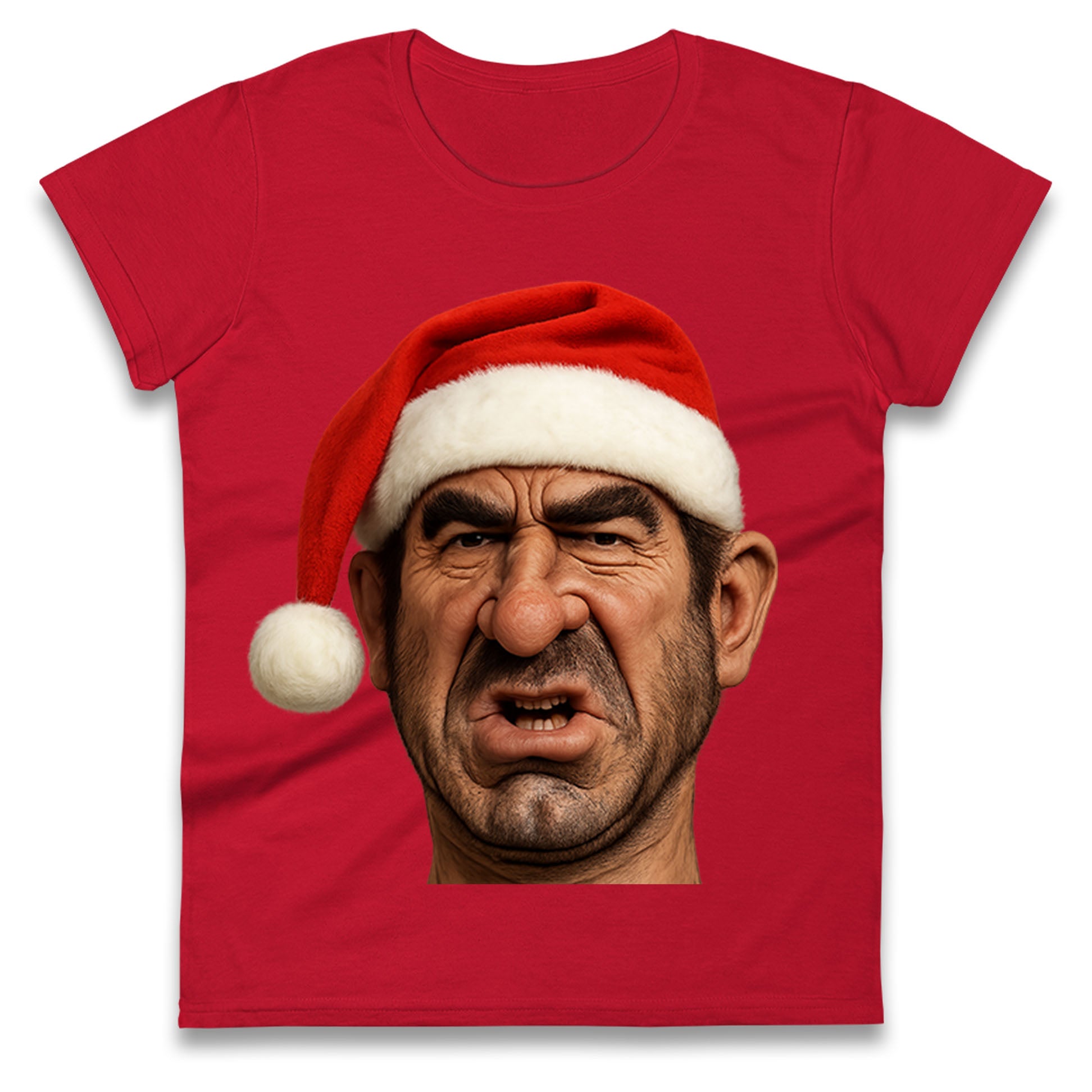 Eric Cantona Xmas Ladies T Shirt