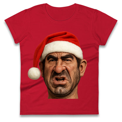 Eric Cantona Xmas Ladies T Shirt