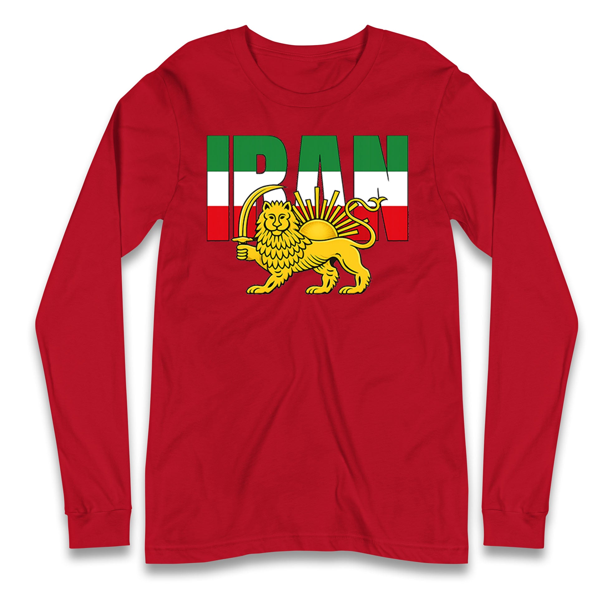 Iran Flag Longsleeve T Shirt