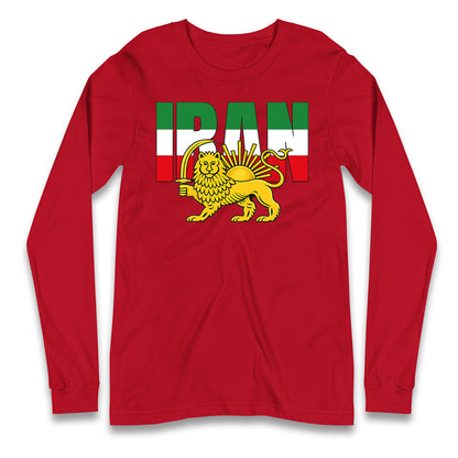 Iran Flag Longsleeve T Shirt
