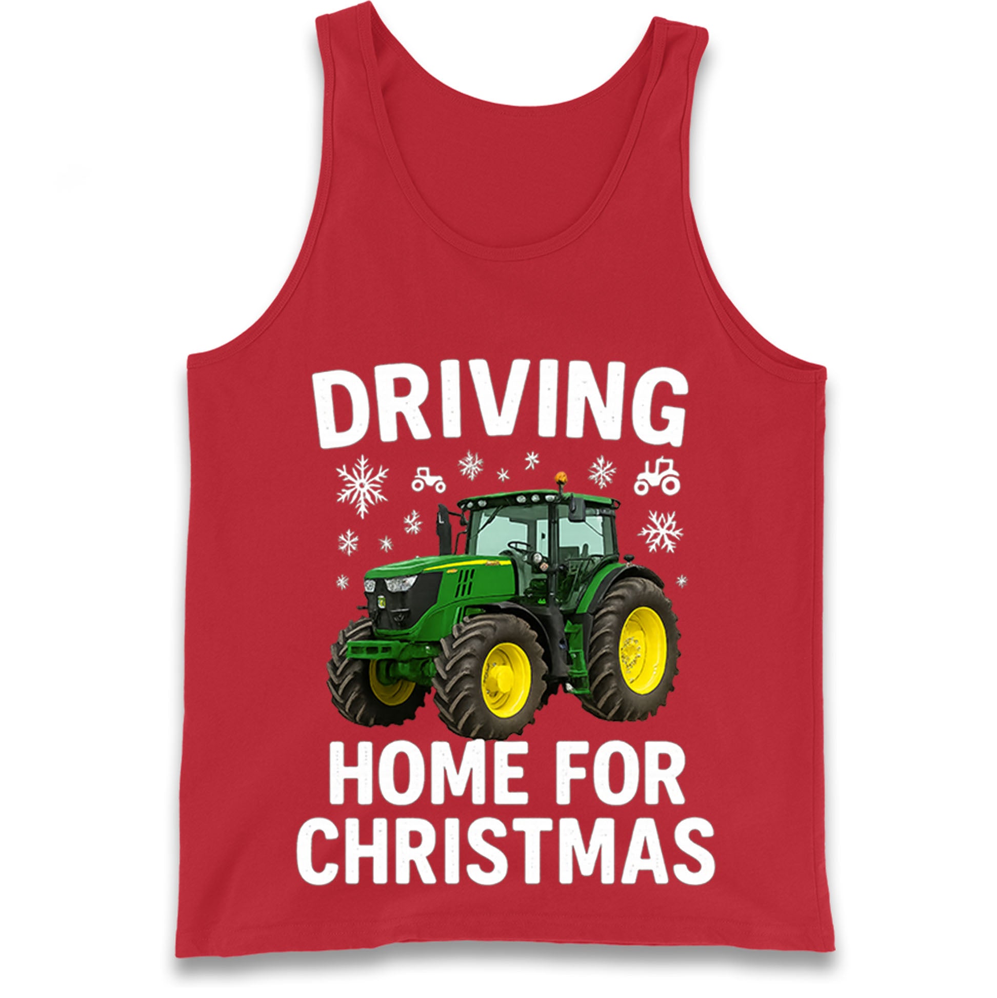 John Deere Tractor Christmas Tank Top 