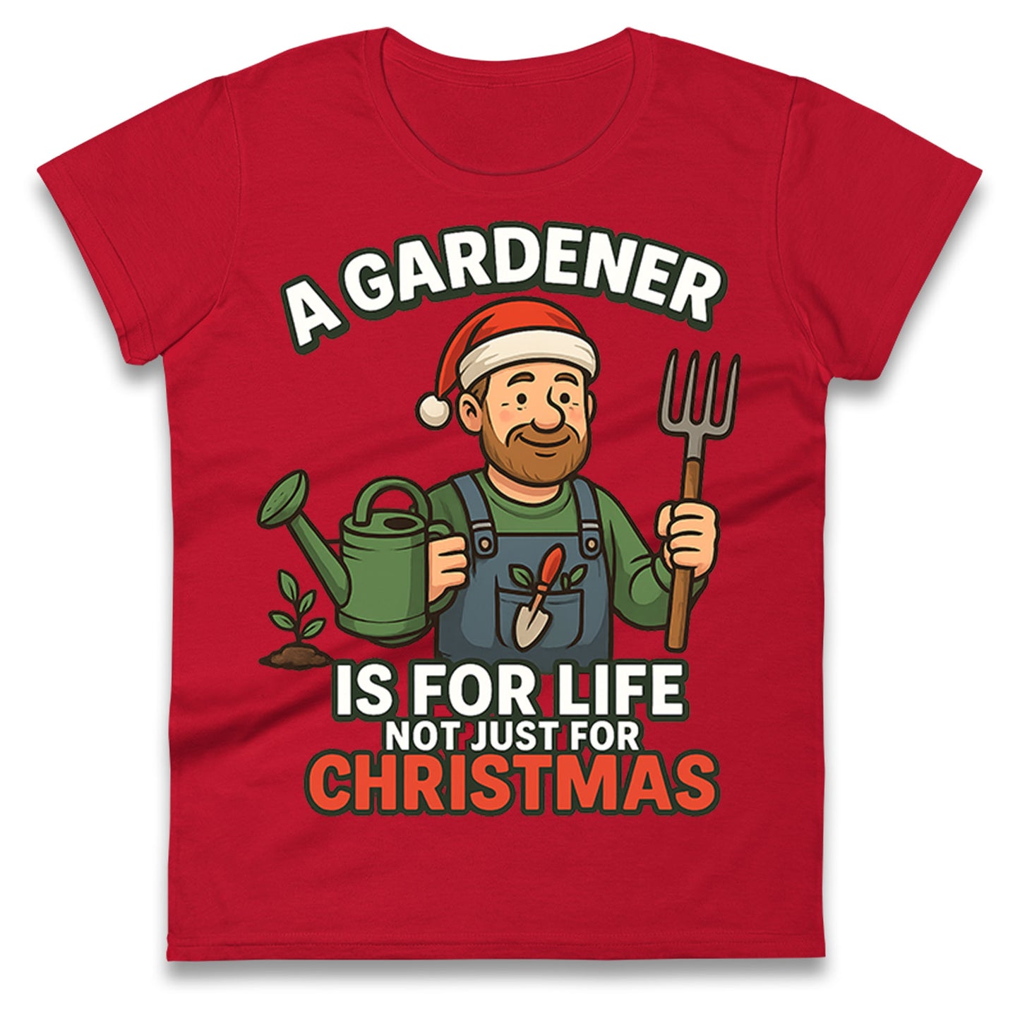 Gardener Christmas Ladies T Shirt