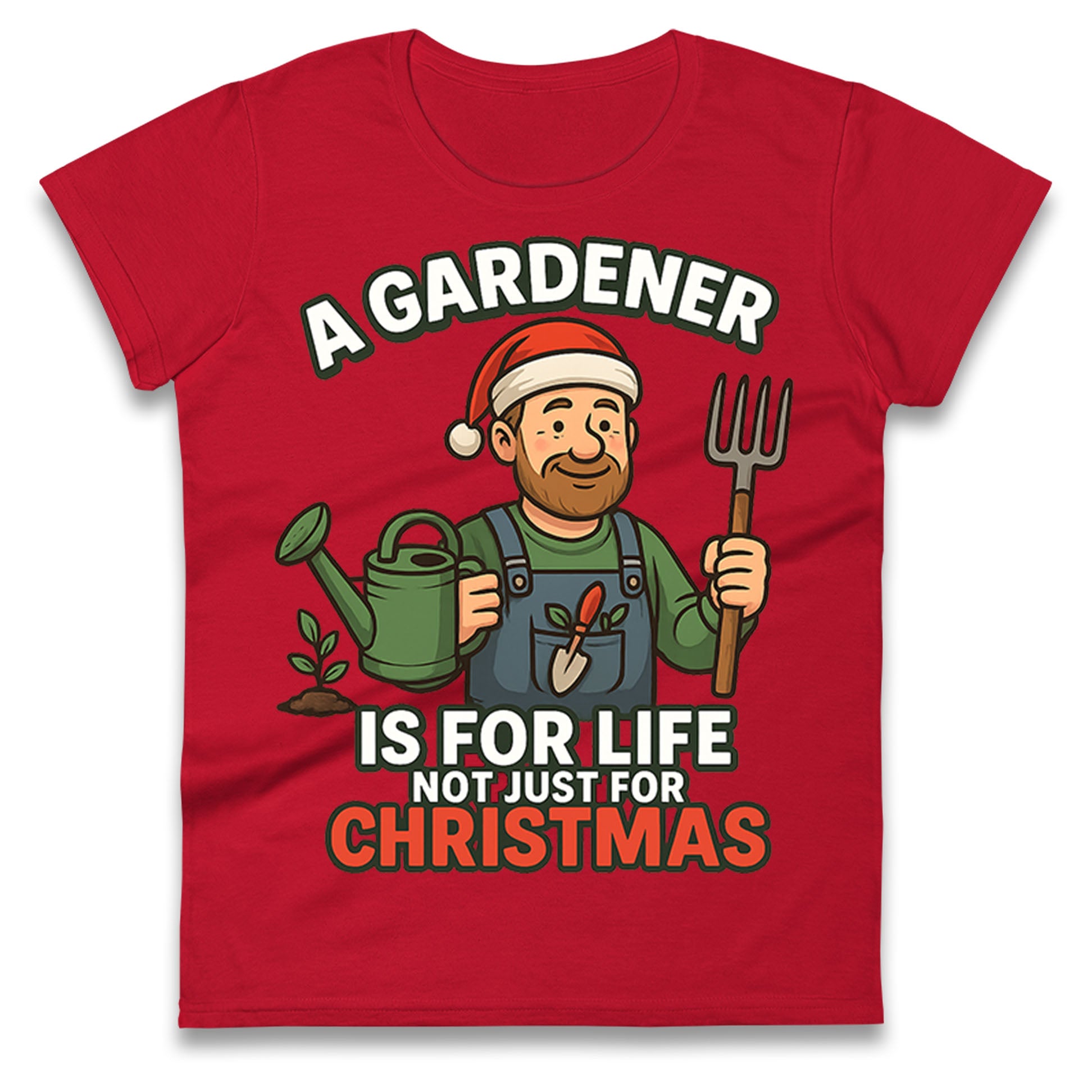 Gardener Christmas Ladies T Shirt