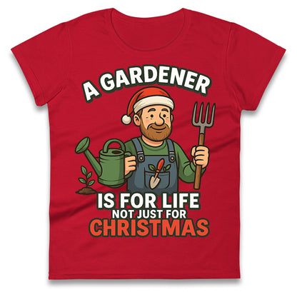 Gardener Christmas Ladies T Shirt