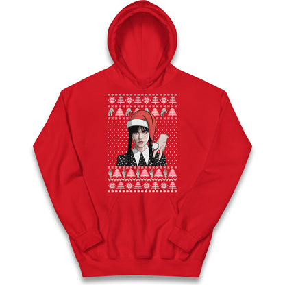 Wedensday Christmas Kids Hoodie