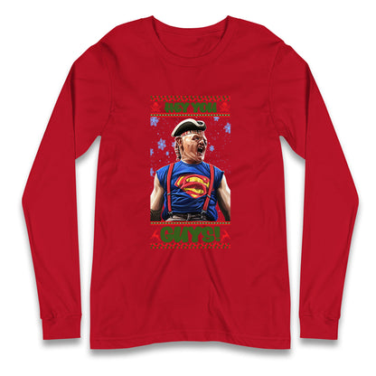sloth christmas long sleeve t shirt