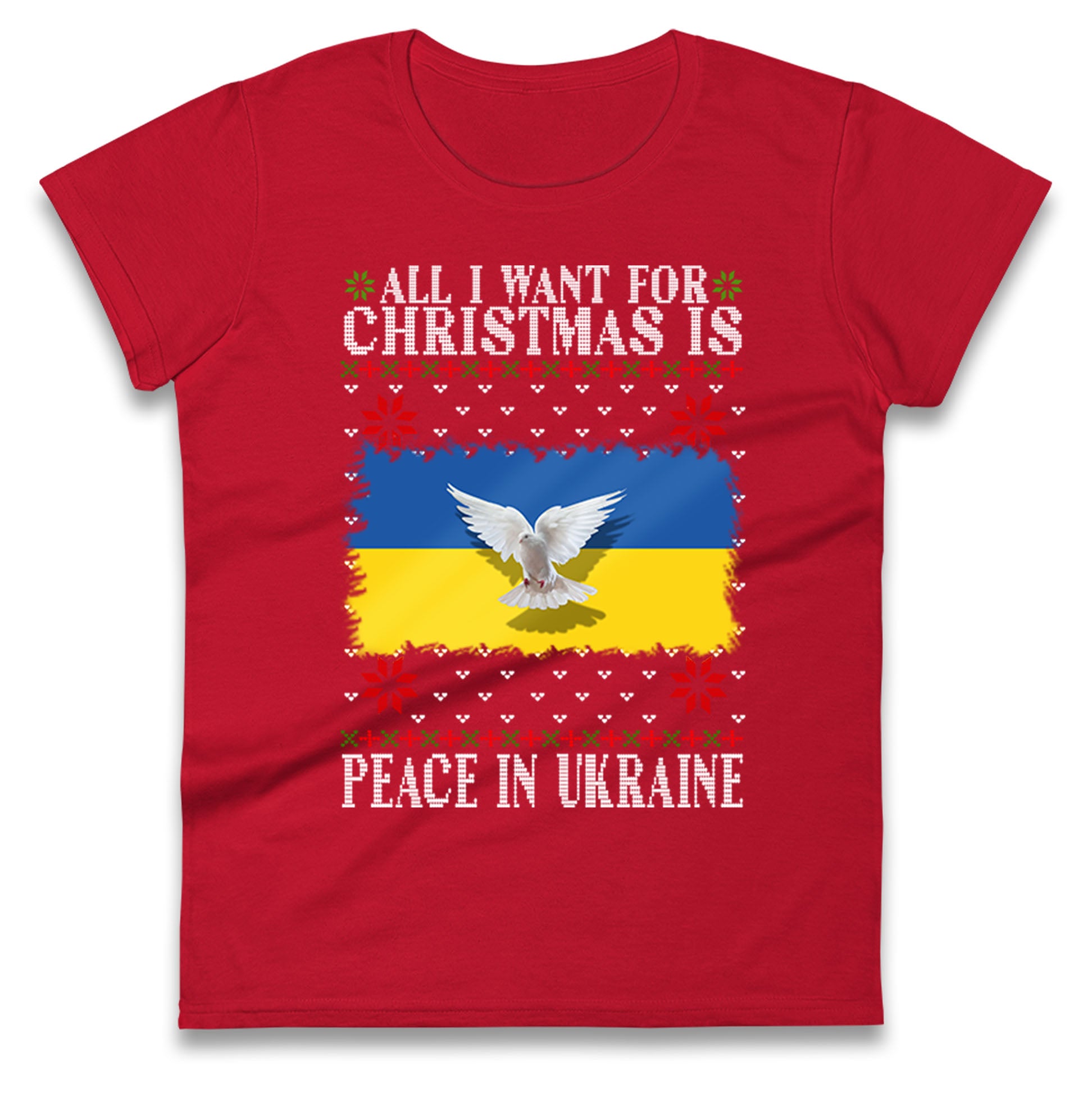 peace in ukraine womens t shirt
