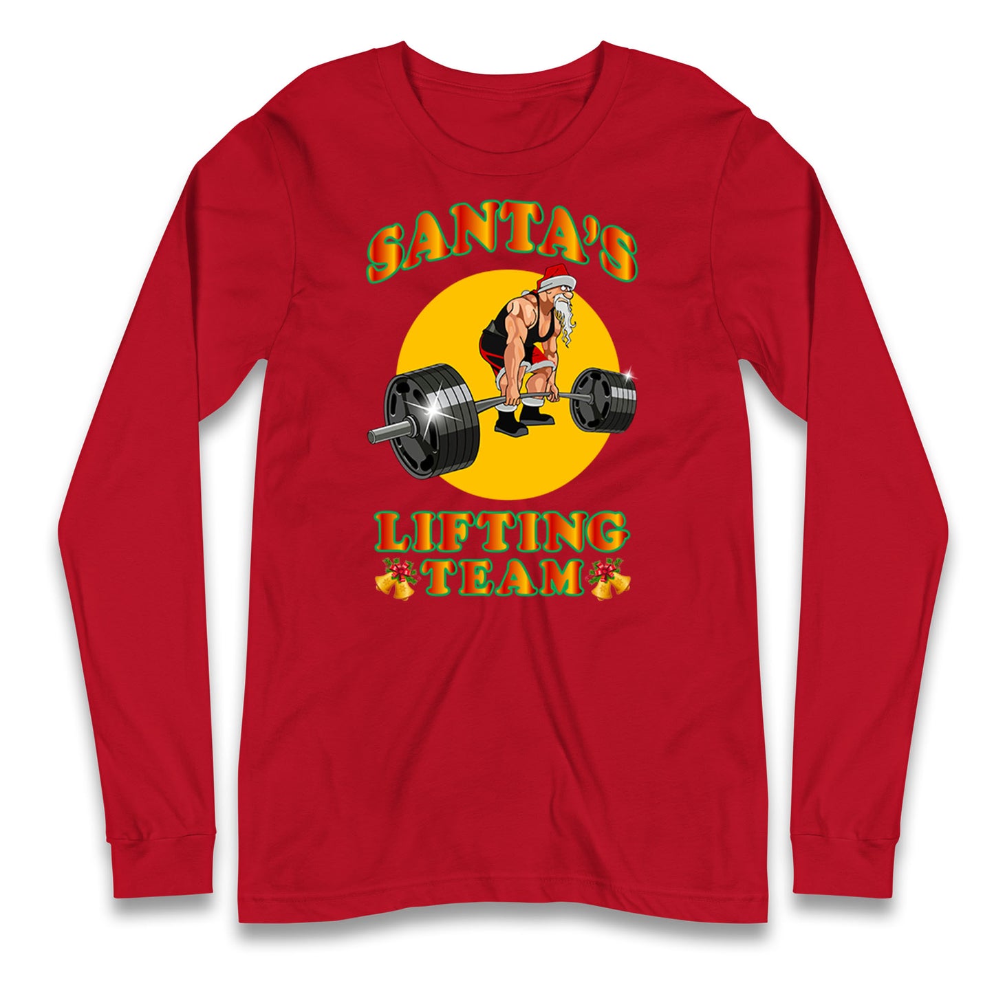 bodybuilding gym christmas long sleeve t shirt