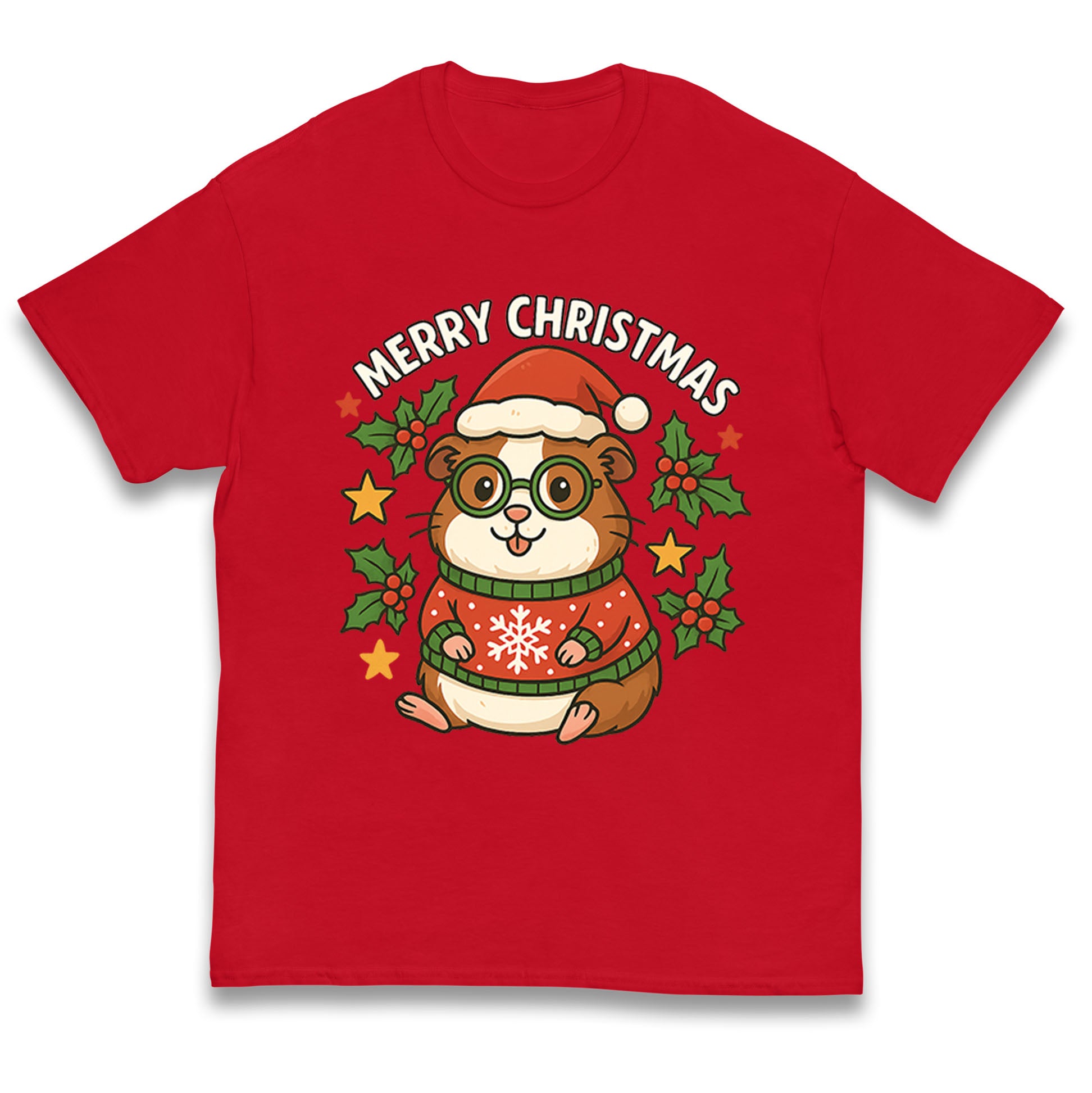 Guinea Pig Christmas Kids T Shirt