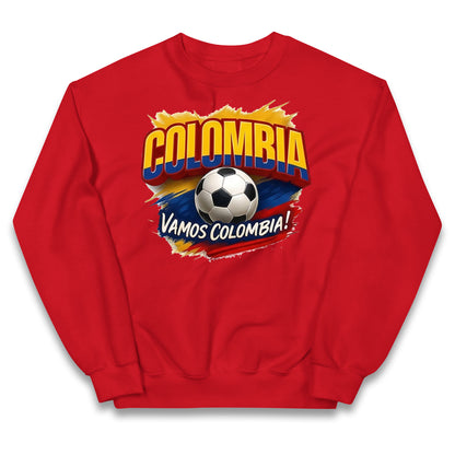 Colombia Retro World Cup Kids Jumper