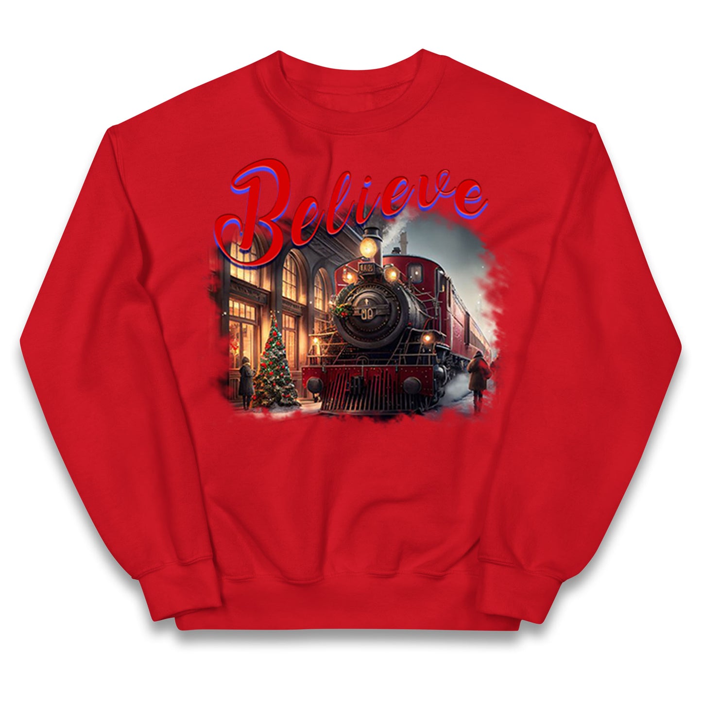 polar express christmas jumper