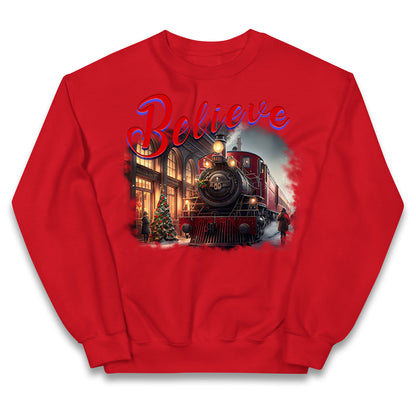 polar express christmas jumper
