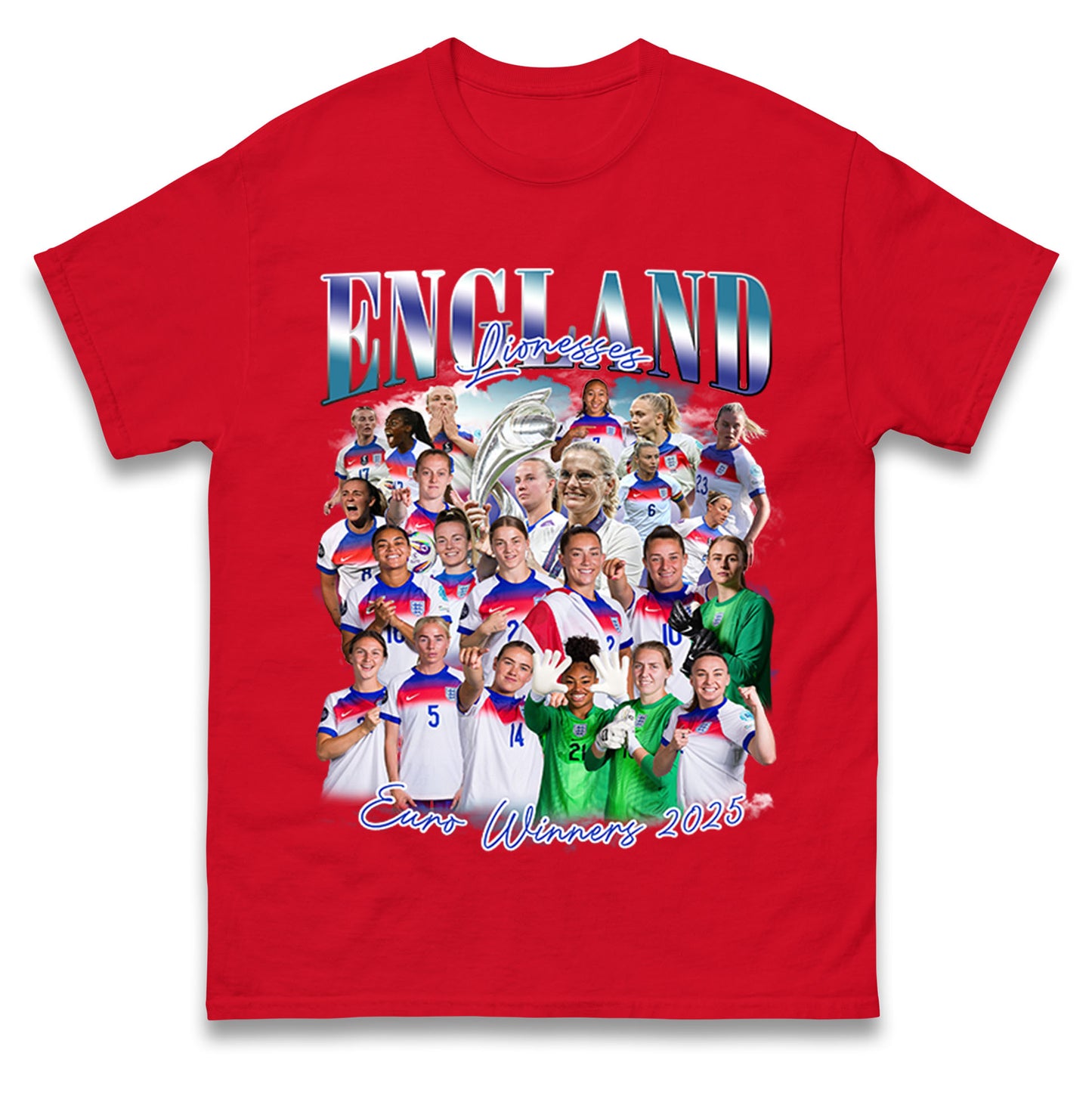 Englands Women Euro Winners 2025 T Shirt