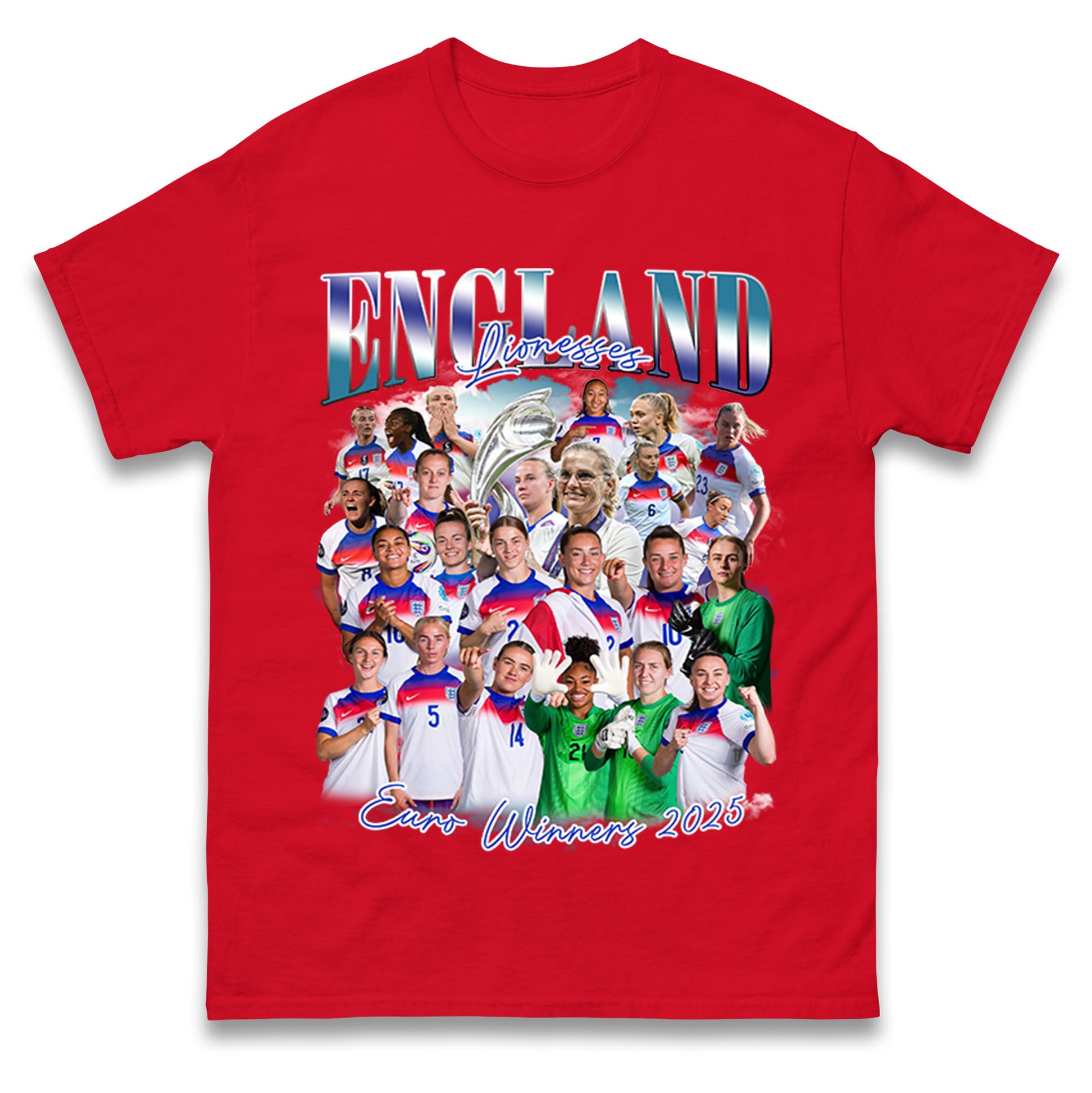 Englands Women Euro Winners 2025 T Shirt