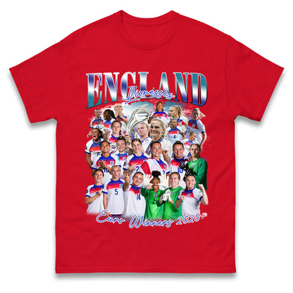Englands Women Euro Winners 2025 T Shirt