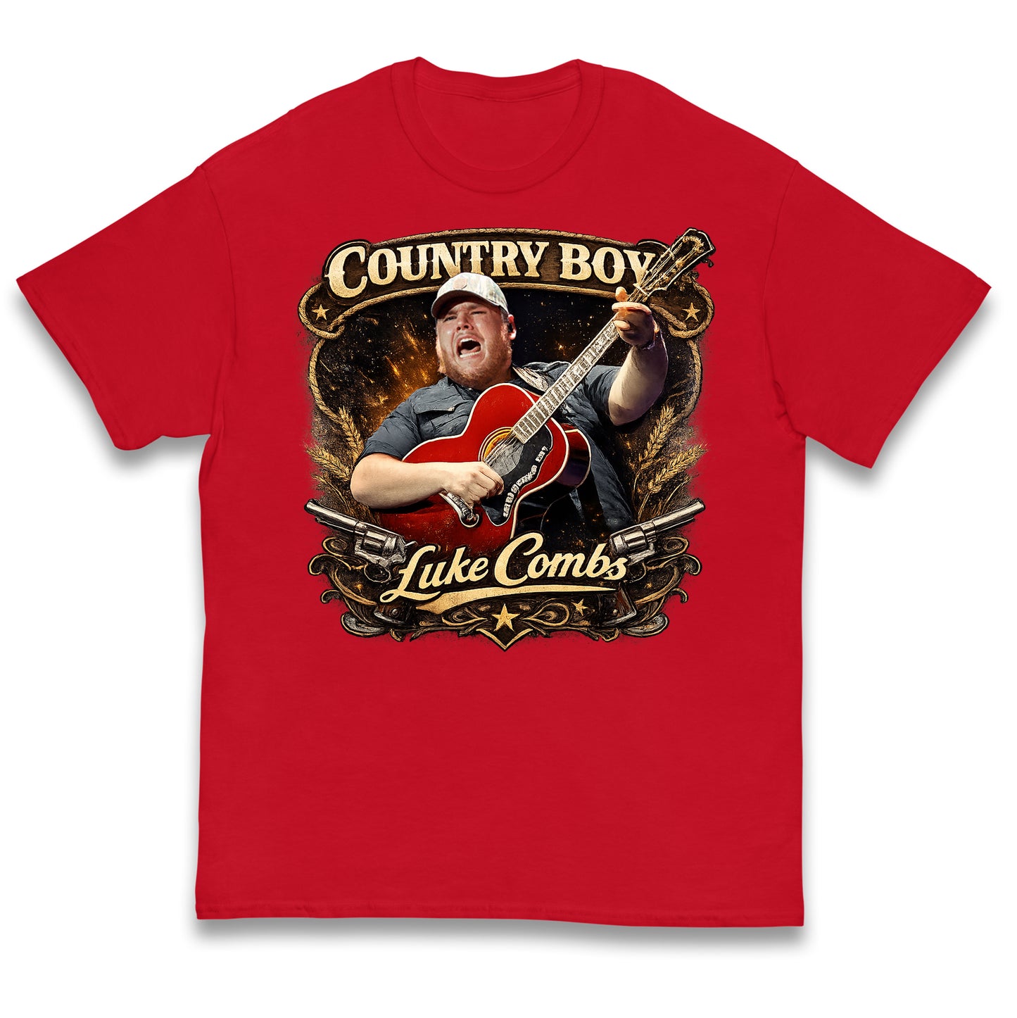Country Boy Luke Combs Kids T Shirt