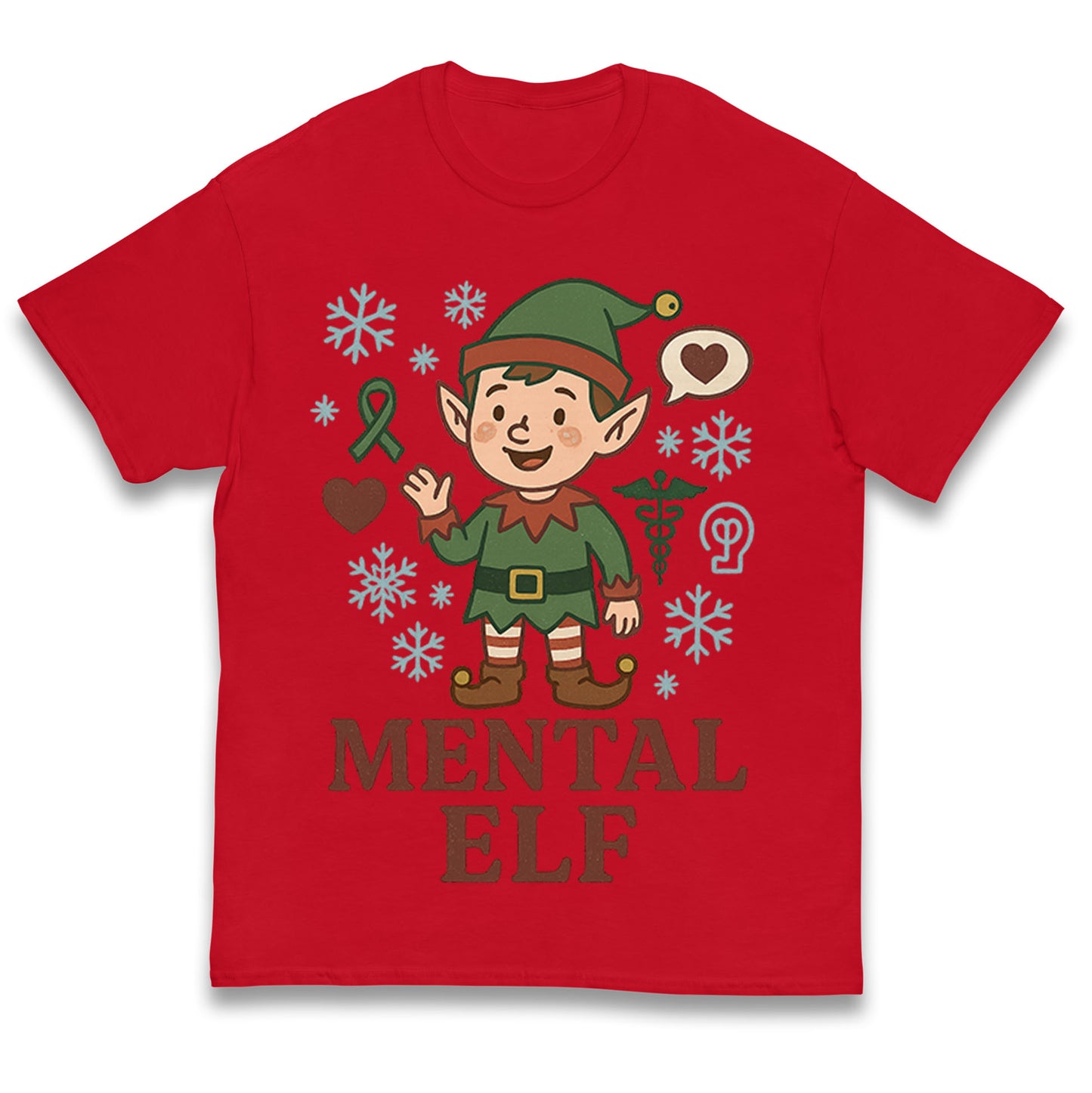 Mental Health Christmas Kids T Shirt