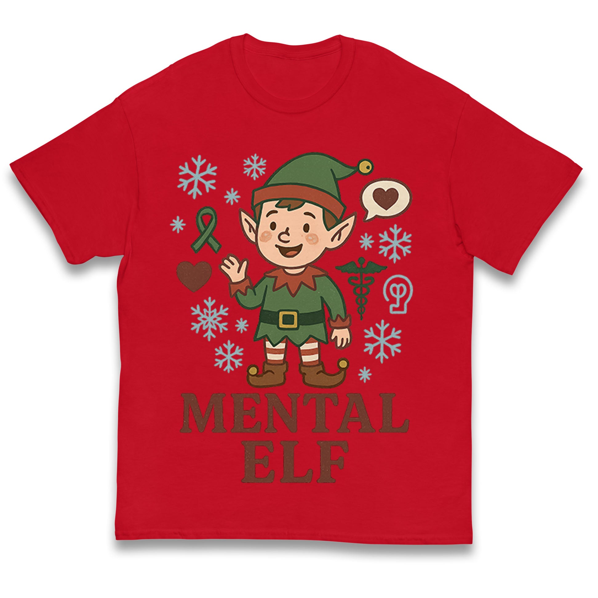 Mental Health Christmas Kids T Shirt