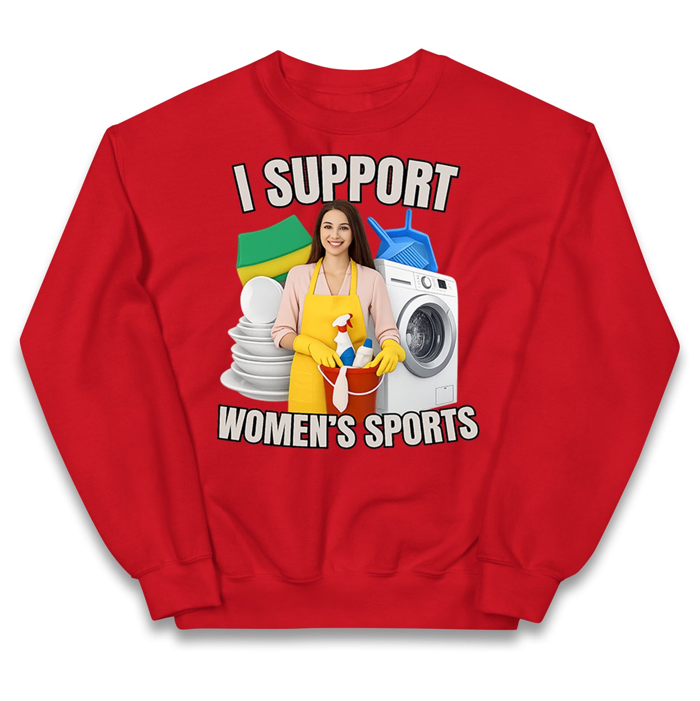 I Support Women's Sports Kids Jumper
