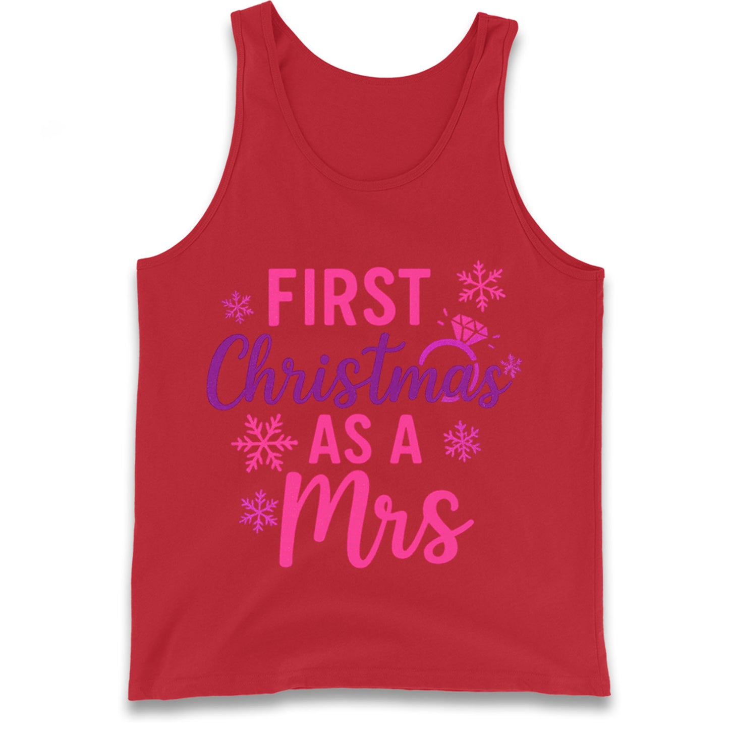 First Christmas As A Mrs Tank Top
