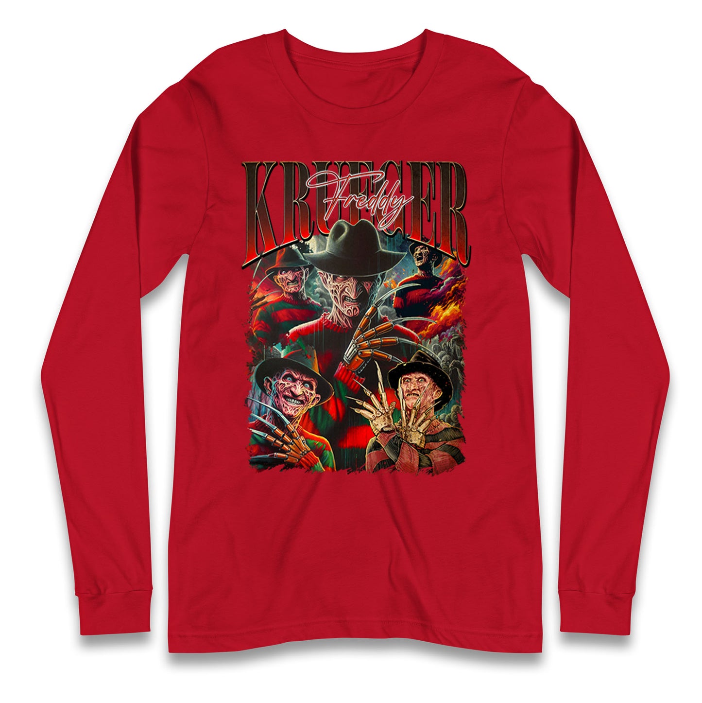 Freddy Krueger Halloween Bootleg Long Sleeve T Shirt