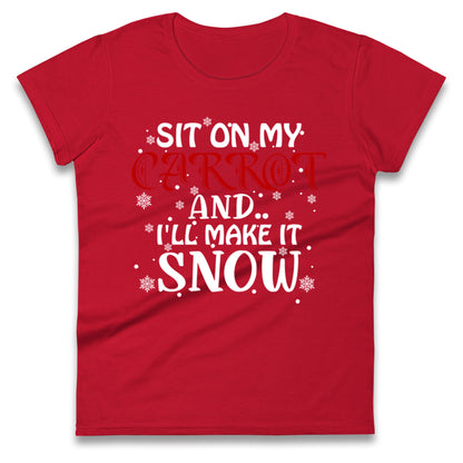Rude Christmas Ladies T Shirt