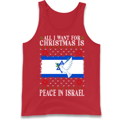 peace in israel tank top