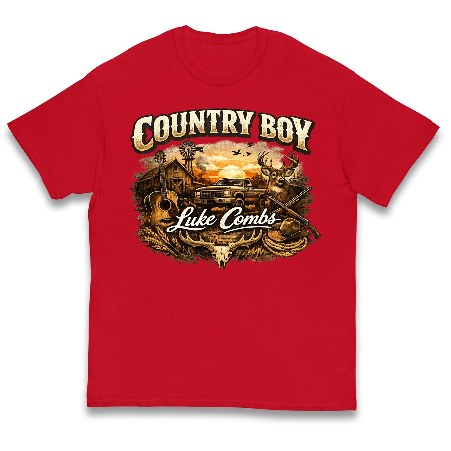 Luke Combs Country Music Kids T Shirt