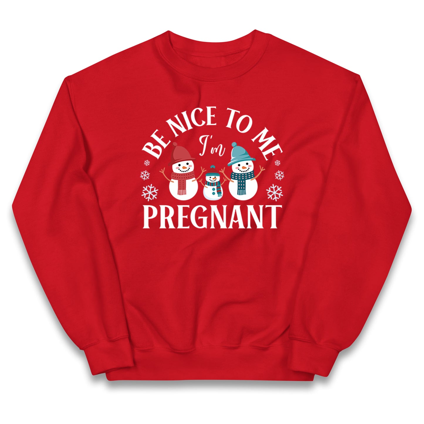 Pregnant At Christmas Kids Jumper